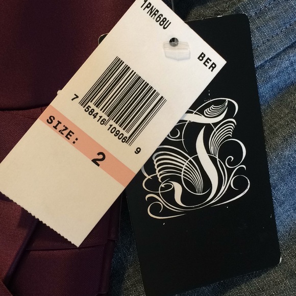 🔥 JAX | Purple Satin Sheath Sleeveless Cocktail Dress 2 NWT - Picture 5 of 6